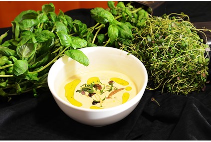 Villsoppsuppe med olivenolje