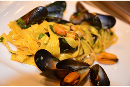 Tagliatelle med blåskjell