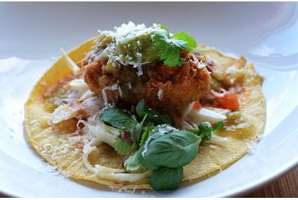 Vegetarisk Jalapenopepper Corn Taco