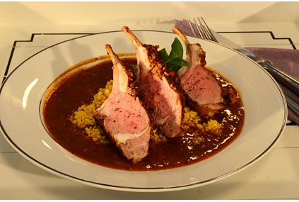 Lammecarre eksotisk saus