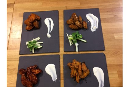 Wing street 4 typer kyllingvinger m/glace