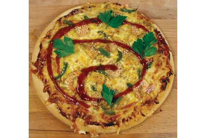 Indonesisk Curry og Scampi-pizza