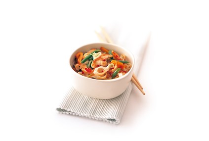 Kyllingwok med Sataysaus & kokosnøttmelk