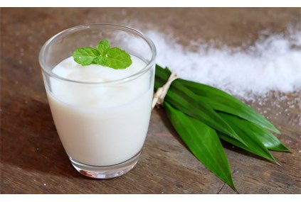 Kokospannakotta med bær 120 gr porsjon
