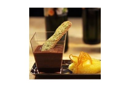 Sjokolade, appelsin og olivenoljemousse