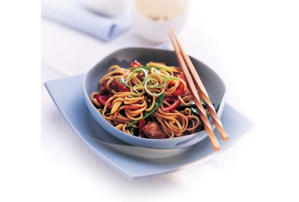 Kylling-østerssaus wok med sweet chili kylling