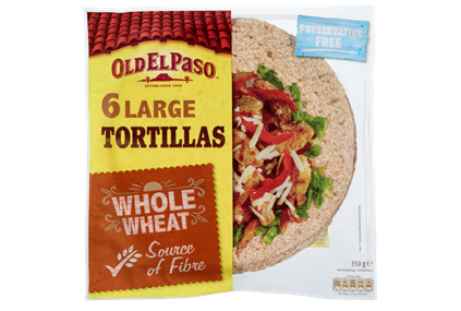 6 Tortilla Fullkorn Large