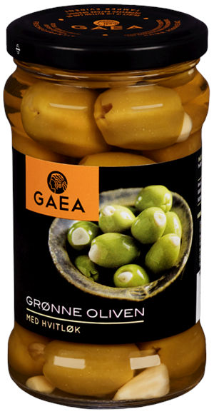 Grønne Oliven med Hvitløk