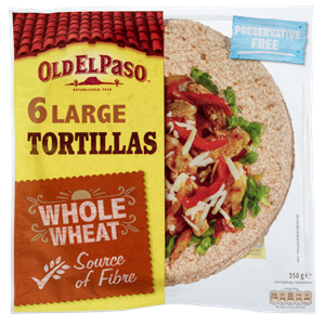 6 Tortilla Fullkorn Large