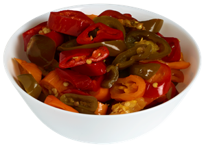 Jalapeños Tricolore, skivet