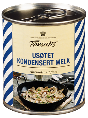 Usøtet kondensert melk
