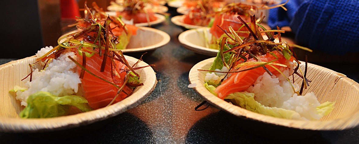 Scattered Sushi  til buffet eller forrett (chirashizushi)