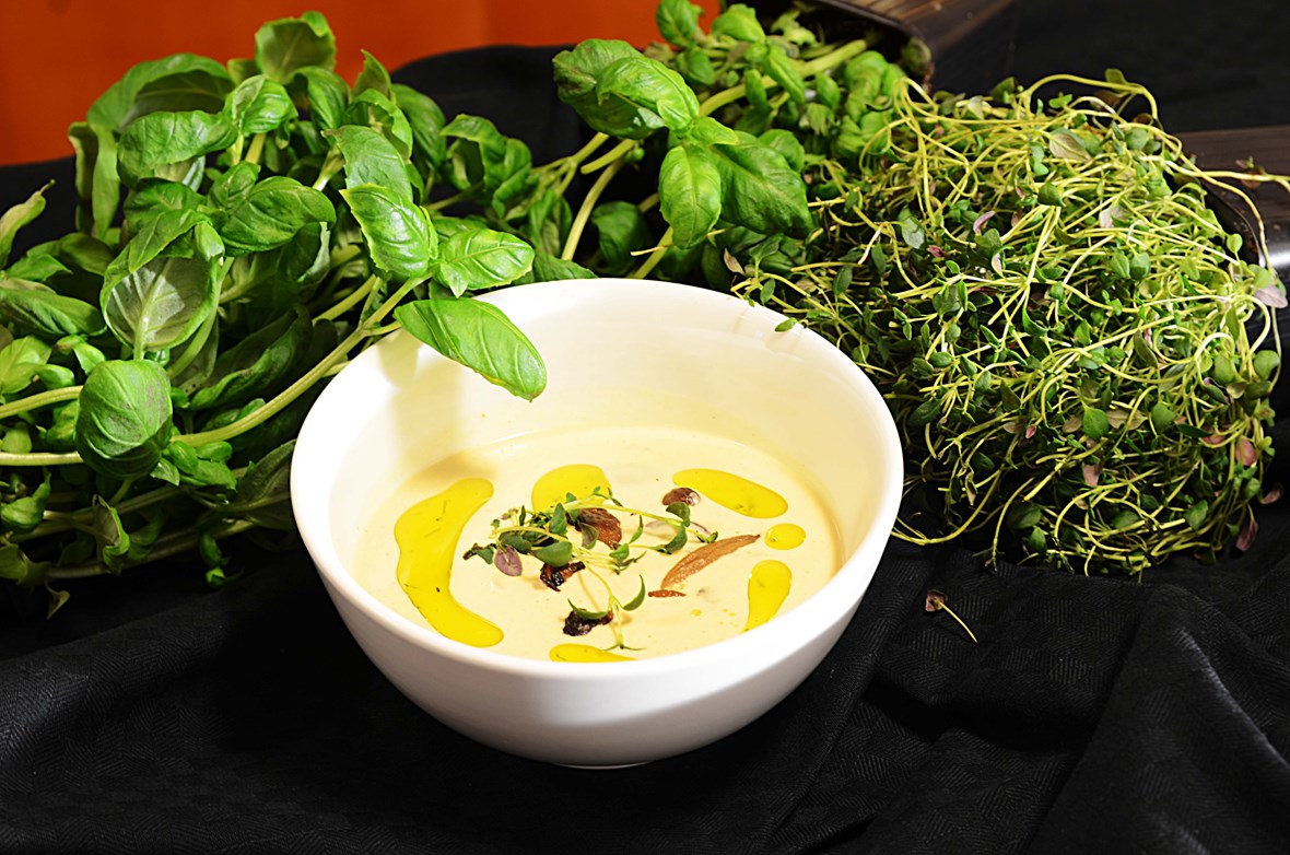 Villsoppsuppe med olivenolje