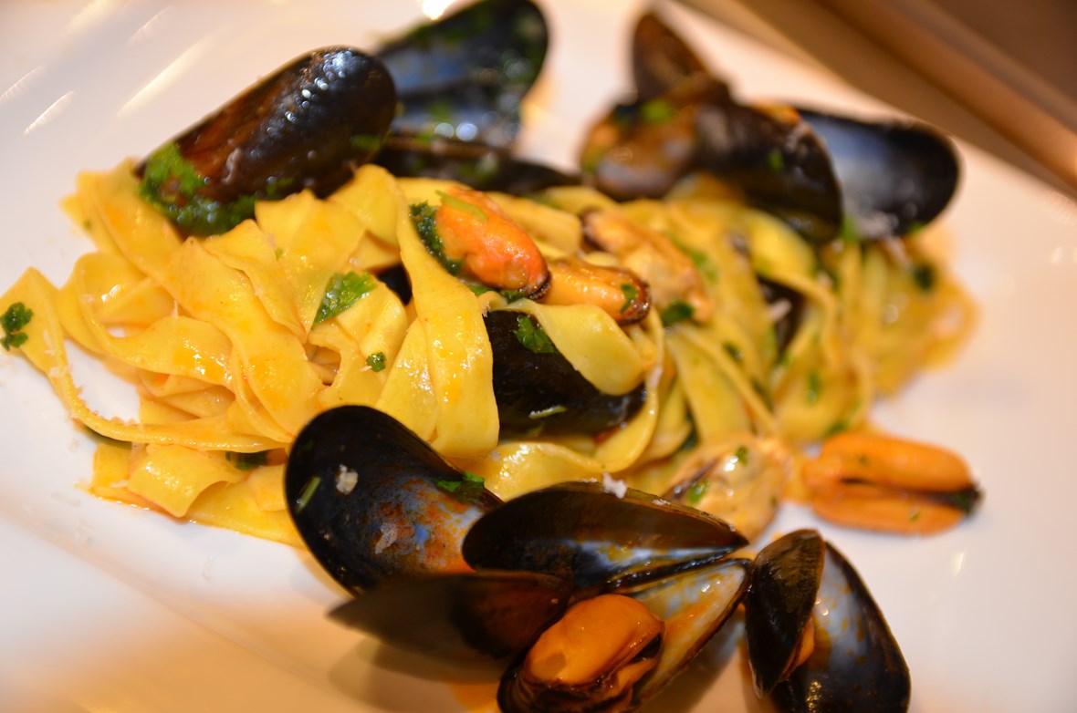 Tagliatelle med blåskjell
