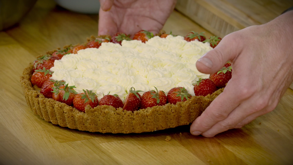 Dulce Leche Bahnhof Pie med TABASCO® Habanero espresso pisket krem 1 form 26 cm
