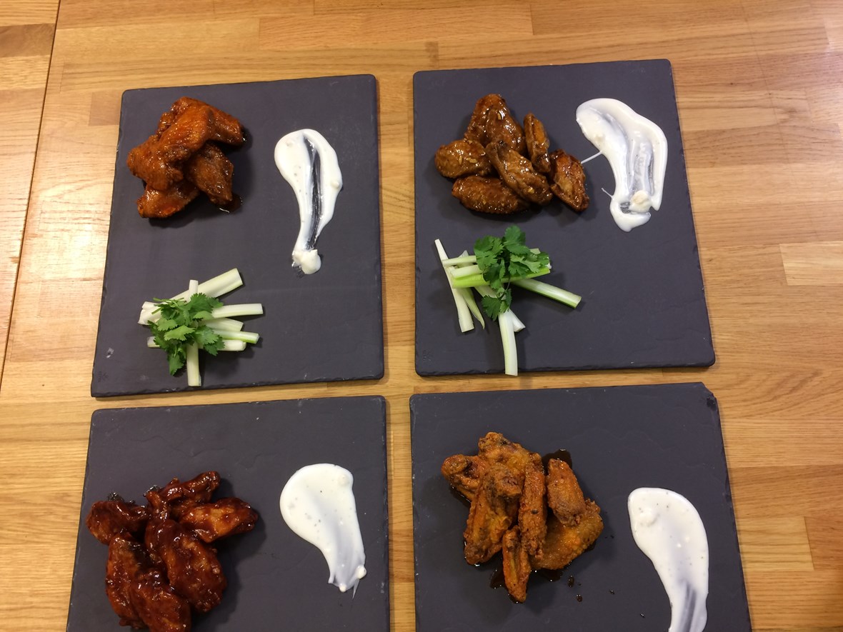Wing street 4 typer kyllingvinger m/glace