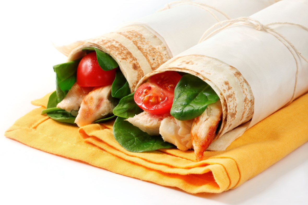 Mumbai chicken Chaat wrap