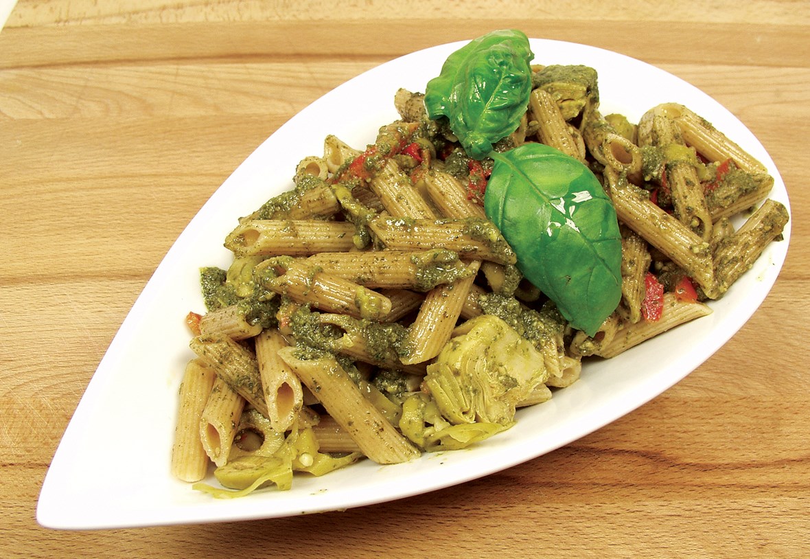 Grønn pasta salat
