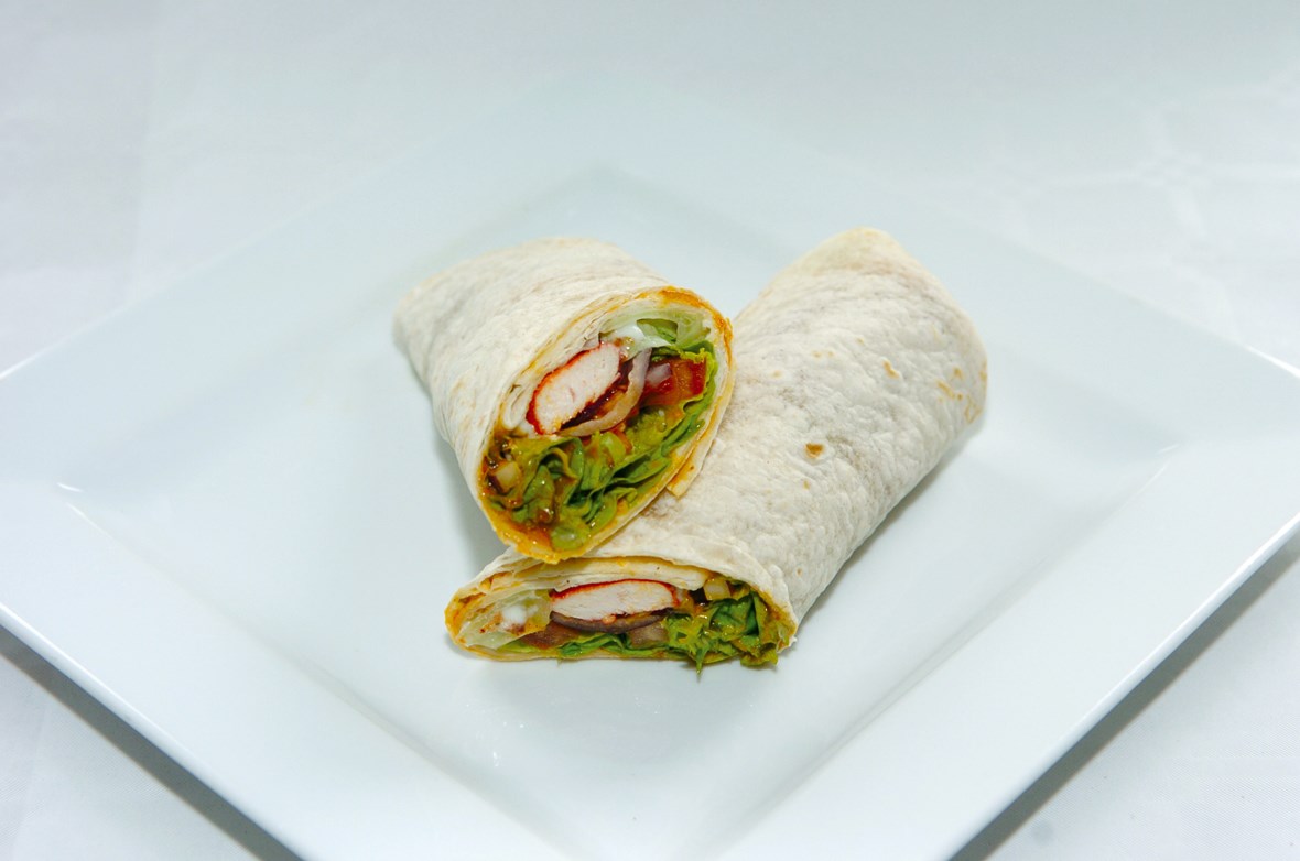 Indisk tandoori wrap med kylling og Tikka Masala-saus