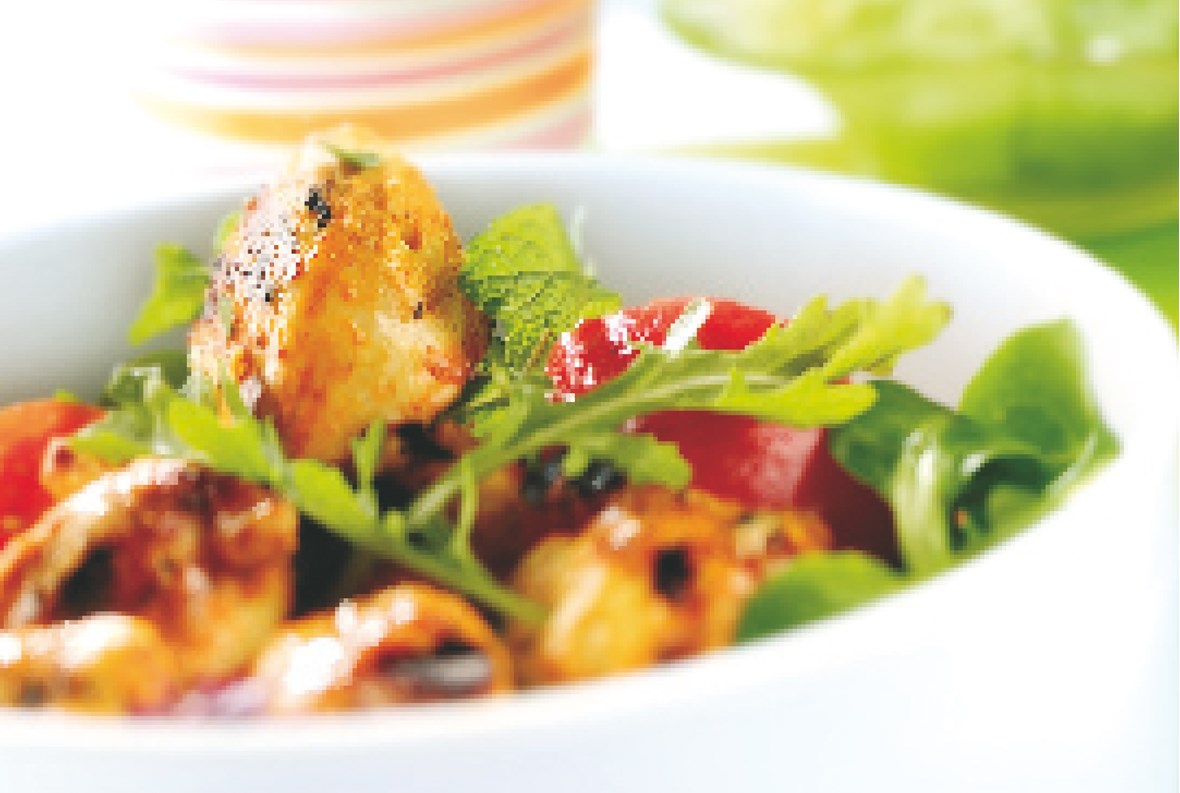 Indisk tandoorisalat med kylling