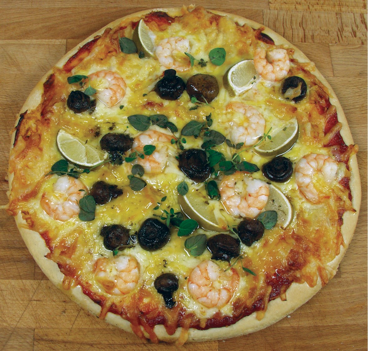 Kinesisk Szechuan Scampi-pizza