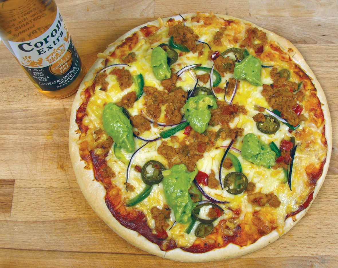 Meksikansk Chicken Fajita-pizza