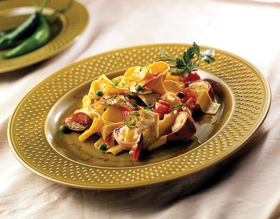 Papperdelle med scampi