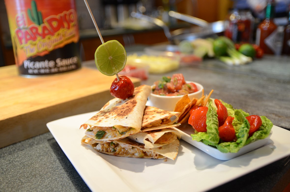 Quesedilla med Chipotle og kylling
