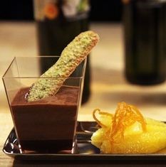 Sjokolade, appelsin og olivenoljemousse