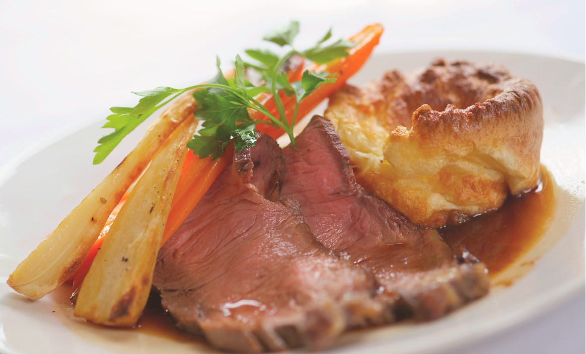Shetland Stor mængde erfaring Yorkshire pudding, roastbeef og brun saus | Haugen-Gruppen